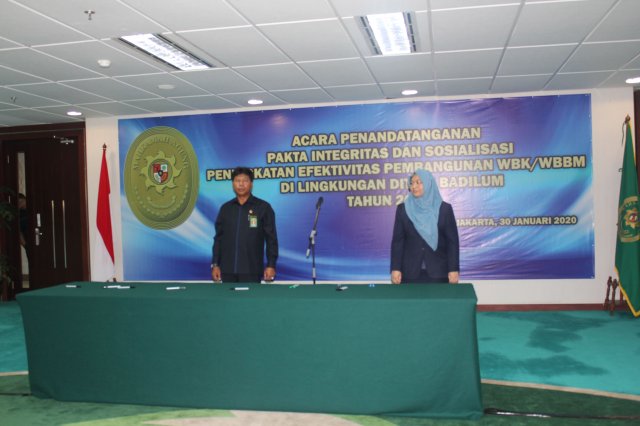 Pakta Integritas Badilum 20-01-2020